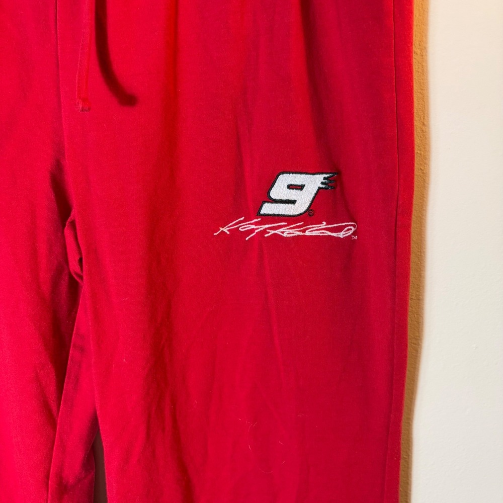 NASCAR Kasey Kahne‎ #9 Sweatpants Lounge Pants Red White Size Large - Picture 4 of 8